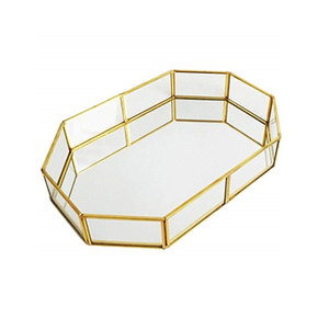 ถาดเสิร์ฟอลูมิเนียมและแก้วคุณภาพพรีเมียมขนาดใหญ่ ดีไซน์สี่เหลี่ยมคลาสสิก เหมาะสำหรับงานแต่งงาน งานอีเว้นท์ และถาดอาหารสุดหรู - Product Image 5