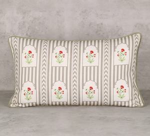 Hand Block <b>Linen</b> Pillow Cover Cushion Cover Hand Block Printed Cotton Cushion Cover for Home Decor - Product Image 1