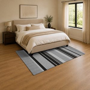 <b>RUGS</b> DEPOT LXDP-0232 Wholesale <b>Charcoal</b> <b>Grey</b> Designer Pattern Digital Printed Machine Washable Chenille Area <b>Rug</b> Non Slip - Product Image 3
