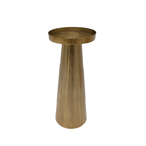 Soporte de pilar de vela de Metal con acabado dorado para el hogar, boda, Navidad, iluminación de mesa, decoración hecha a mano a granel - Product Image 2