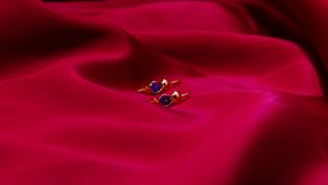 Boucles d'oreilles en or 14K pour femme, bijoux en pierre de Tanzanite, faits à la main, uniques et à la mode - Product Image 4