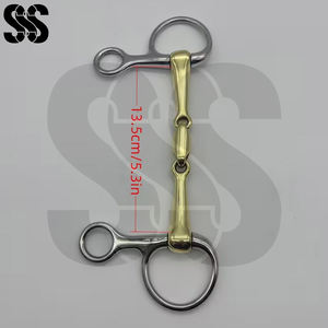 Bocados de Anillas Sueltas para Caballo, de Acero Inoxidable, Lisos y Seguros, Herramienta de Entrenamiento Ecuestre, Bocados Duraderos para Caballo, Comodidad al Montar - Product Image 6