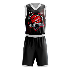 ชุดบาสเก็ตบอลชุดทีมพิมพ์ซับลิเมชันสั้นผ้าโพลีเอสเตอร์ระบายอากาศได้ดีโลโก้ตามสั่ง - Product Image 1