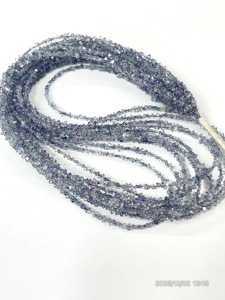 Cuentas de Cuarzo Herkimar con Recubrimiento de Diamante, Color Verde Púrpura Natural, Calidad AAA, Tamaño 2-3mm - Product Image 5