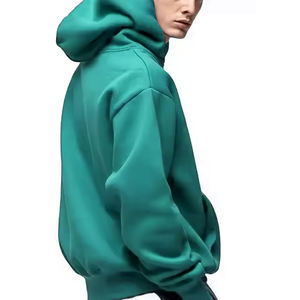Usine de sweats à capuche en coton imprimés personnalisés vente en gros meilleur blanc surdimensionné teint uni pour l'hiver - Product Image 6