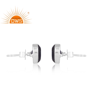 Vente chaude 925 Sterling Silver Naturel Doublet Améthyste Quartz Gemstone Boucle D'oreille Conception Personnalisée Fabricant De Bijoux - Product Image 4