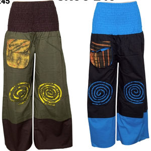 Pantalones de diseñador de Hip Hop de algodón de moda de verano de alta calidad tela lavada transpirable elástico alto colores del arco iris exportación - Product Image 1