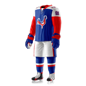 Uniformes de hockey sur glace personnalisés de haute qualité avec sublimation, ébauches, nom d'équipe et propre conception Meilleur prix de qualité supérieure pour les équipes - Product Image 4