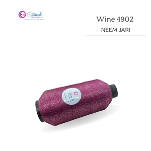 Fil à broder 180D Neem Jari Metallic Flora Jari haute ténacité Lurex Polyester pour le tricotage à la main et la couture de vin de type MS - Product Image 2