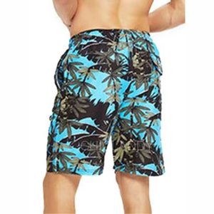 Pantalones cortos de algodón de verano de lujo para hombre, patrón bordado y cierre de cordón, ajuste clásico y estirable, hecho en Pakistán - Product Image 5