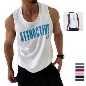 Wholesale Sportswear Custom Gym <b>Singlet</b> OEM Service tank Top 2022 Made in Pakistan Fabric Cotton - Product Image 1