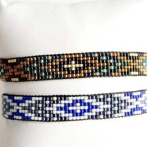 Women's Fashionable Embroidery Seed Beaded Bracelets Popular Colorful Anniversary Accessory Adjustable Classic <b>Stone</b> <b>Beads</b> - Product Image 1