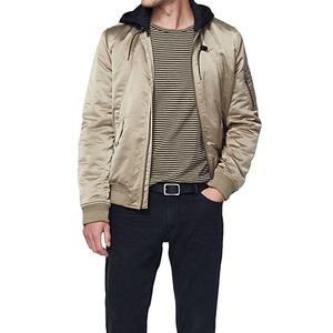 Blouson d'aviateur en satin à logo personnalisé pour hommes blouson d'aviateur en satin à prix réduit blouson d'aviateur en satin grande taille pour homme - Product Image 1