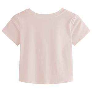 Poids léger fabriqué en usine femmes haut court meilleure qualité Logo personnalisé haute qualité 100% coton Slim Fit T-shirt vêtements femmes - Product Image 4