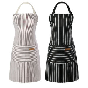 Delantal de cocina grueso de doble capa de alta calidad, camiseta Unisex con delantal para barista y restaurante, delantales de algodón al por mayor - Product Image 6