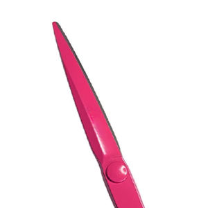 กรรไกรตัดผมตรง VG10 สีชมพู ขนาด 5.5 นิ้ว สำหรับมือขวา ระดับมืออาชีพ สำหรับช่างตัดผม ร้านทำผม  ใบมีดปลายทู่ ทำจากสแตนเลส - Product Image 2