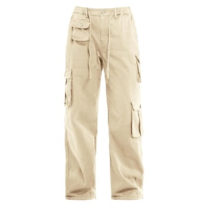 Pantalon cargo long de qualité supérieure pour femmes de l'usine du Bangladesh Nouveau design avec poche d'ajustement de perte extensible à la mode de style plat sur le devant - Product Image 1