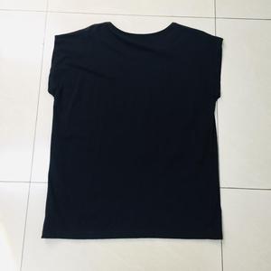 100% Cotton Summer sleeveless Crop <b>Tops</b> Y2K Style Thin Blank Tshirt for Teenagers High Quality Breathable O-Neck Shirt for Women - Product Image 2