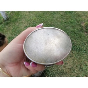 กล่องเครื่องประดับทำมือโลหะเงินทรงกลมขนาดเล็กที่จัดระเบียบแบบคลาสสิกสำหรับแหวนต่างหูกำไลจัดแสดงตกแต่ง - Product Image 3