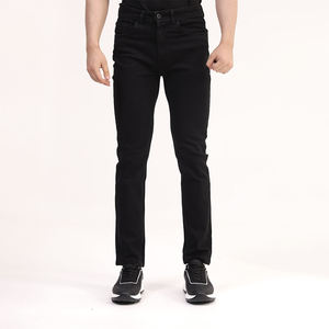 Customized Slim Straight Customized Size <b>Stretch</b> Denim <b>Jeans</b> for <b>Mens</b> Slim Fit <b>Black</b> Denim <b>Jeans</b> Everyday Wear OEM Manufacturer - Product Image 1