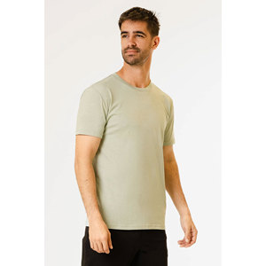 T-shirt ajusté de qualité supérieure à manches courtes et col rond T-shirt respirant personnalisé pour homme - Product Image 3