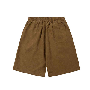 Bermudas de verano para hombre personalizadas de algodón 100%, pantalones cortos con cordón acampanado 3D desteñidos con logotipo de soplo lavado con ácido desgastado, talla XS - Product Image 5
