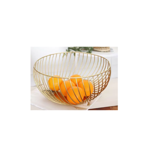 Luxueux panier de fruits en métal de fer à 2 niveaux Solution de stockage en gros de haute qualité au meilleur prix - Product Image 2