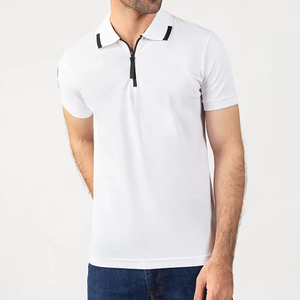 100% coton fait tenue décontracté à manches courtes coupe régulière hommes Polo/Direct usine fait respirant matériel hommes Polo - Product Image 6