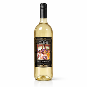 Vino Blanco Sauvignon Blanc Club 66, 100% Sauvignon Blanc, 11.5-12.5% ABV, Vino Blanco Español, 750 ml - Product Image 1