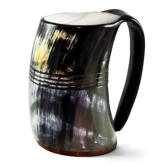 Long Lasting Useful Drinkware Horn Mug Bar Accessories OEM ODM Customized High Grade Horn Beer Mug At Wholesale Rate
