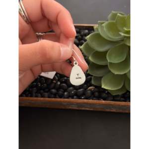 Navajo Handmade Black Jack Turquoise & Sterling <b>Silver</b> Drop <b>Earrings</b> Water Drop Shape - Product Image 5