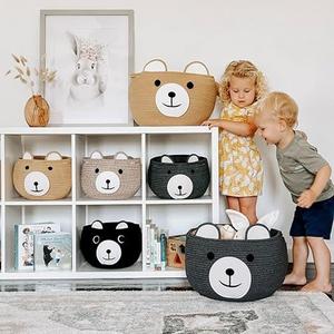 ตะกร้ามาคราเม่สำหรับตกแต่งห้องเด็กวัยหัดเดินอุปกรณ์จัดระเบียบอเนกประสงค์ขนาดตามสั่งเหมาะสำหรับตกแต่งบ้านห้องนั่งเล่น - Product Image 3