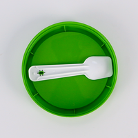 Cangkir Yogurt wadah plastik Yogurt dengan tutup dan sendok