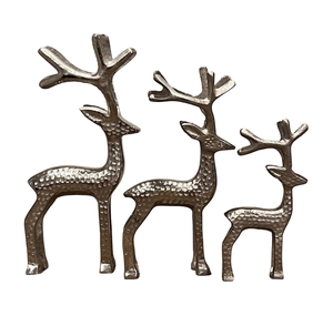 Sculpture de cerf antique en or faite à la main Design moderne Statues en fonte d'aluminium Décoration intérieure personnalisée la plus populaire - Product Image 6