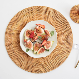 Handmade Woven Dining <b>Place</b> <b>Mats</b> Classic Style <b>Rattan</b> Centerpiece Decoration Viet Nam Made Dish Placemat Plate <b>Mat</b> for Dinner - Product Image 5