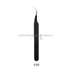 Pinzas de Precisión de Acero Inoxidable con Punta Lisa para Extensión de Pestañas, Aplicador de Pestañas Chapado en Oro, Herramienta de Salón de Belleza, Modelo de Proveedor OEM - Product Image 5