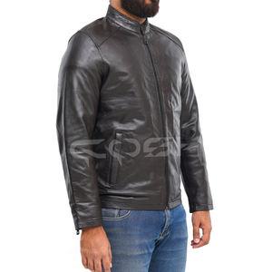 Chaqueta de Cuero Genuino Marrón Oscuro para Hombre, Prenda Exterior de Alta Calidad - Product Image 5