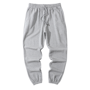 Pantalones deportivos de cintura alta con estampado de logotipo personalizado Unisex, pantalones deportivos de pana ligeros de algodón 100%, pantalones de chándal informales de gran tamaño para hombre - Product Image 3