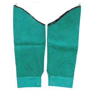 Polaina de construcción de servicio pesado de mejor rendimiento, ignífugo, funda de soldadura de cuero de vaca dividida, mangas protectoras contra el calor - Product Image 2