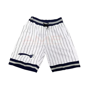 Short de baseball en tissu Oxford léger 100% polyester pour homme, taille élastique numérique respirante, décontracté, solide de haute qualité - Product Image 3
