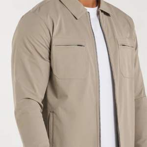 Cement Overshirt-ใส่สบายๆกับกระเป๋าหน้าอกที่คล่องตัวซิปแบบซ่อนและแบบพรีเมี่ยมสำหรับการตกแต่งที่หลากหลาย - Product Image 5