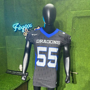 Jersey de fútbol americano profesional Tela de sublimación de malla ligera y cómoda para deportes de rendimiento óptimo - Product Image 2