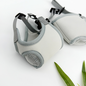 Bozal Ajustable para Mascotas, Transpirable, de Tela de Felpa, Anti-Mordidas, Anti-Lamido, Anti-Comida Accidental, Estilo Invernal - Product Image 3