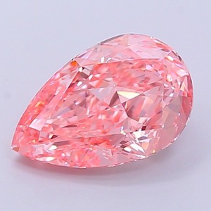 Diamant de laboratoire cultivé CVD de forme poire, 2,20 carats, rose vif fantaisie, VVS2, pour la fabrication de bijoux - Product Image 4