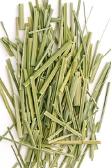 Matière première végétale de citronnelle coupée naturellement, morceaux de feuilles de Cymbopogon Citratus, ingrédient botanique de feuille de Cymbopogon Citratus - Product Image 3