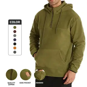 Mode Fleece Heren Hoodie Plus Size Casual Rits Hoodies Hoge Kwaliteit Workout Oversized Sweater