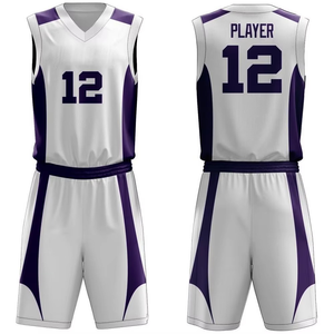 Wholesale Sportswear With Customized Logo Printed Basketball Uniforms Breathable Comfortable Fabric Men Basketball Uniforms - Product Image 4