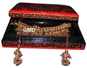 Joyero Mache de papel hecho a mano para decoración del hogar Solución de almacenamiento elegante para dormitorio o sala de estar - Product Image 4