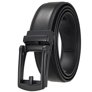 Ceinture en cuir de vachette double face personnalisable Design brillant Forme de selle Ceintures décontractées en acier PU Promotion Personnalisable Acier Décontracté - Product Image 3