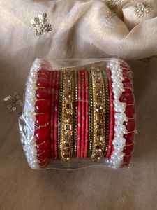 Prix compétitif Mode féminine Churian Ensembles Léger Couleur Solide Belle Chudiyan pour Nouvelle Mariée Porter des Bracelets à la Mode - Product Image 6